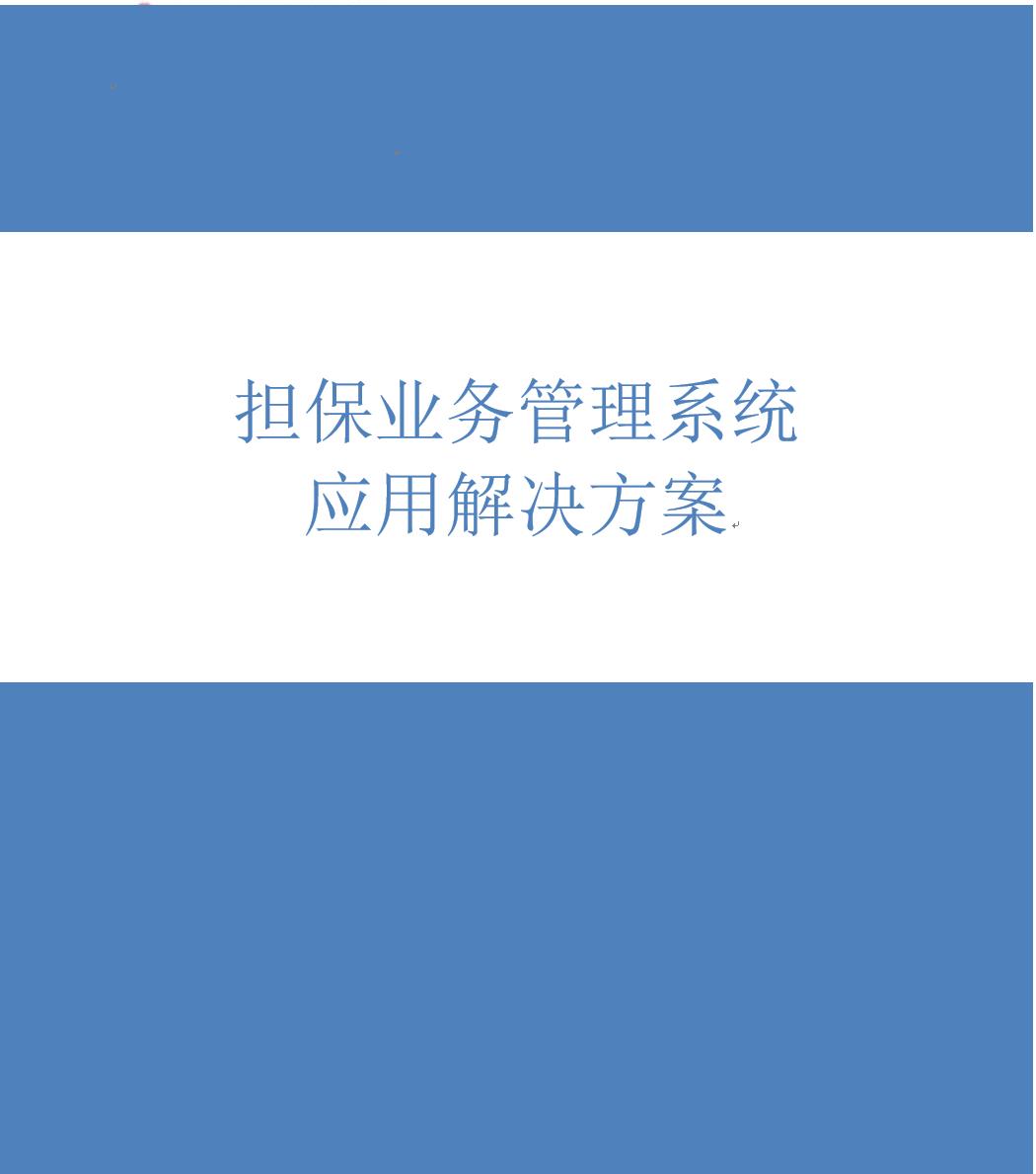 <b>担保业务系统</b>